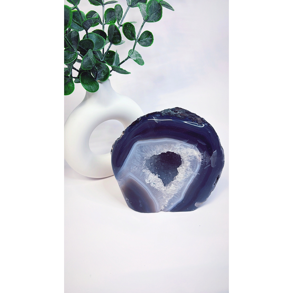 Polierte Achat-Geode