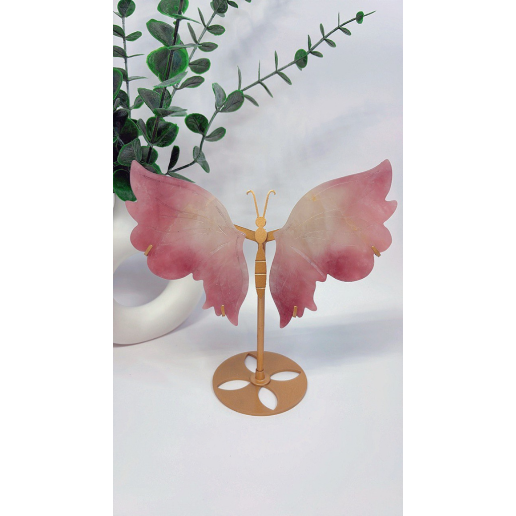 Purple Rosenquartz Schmetterling