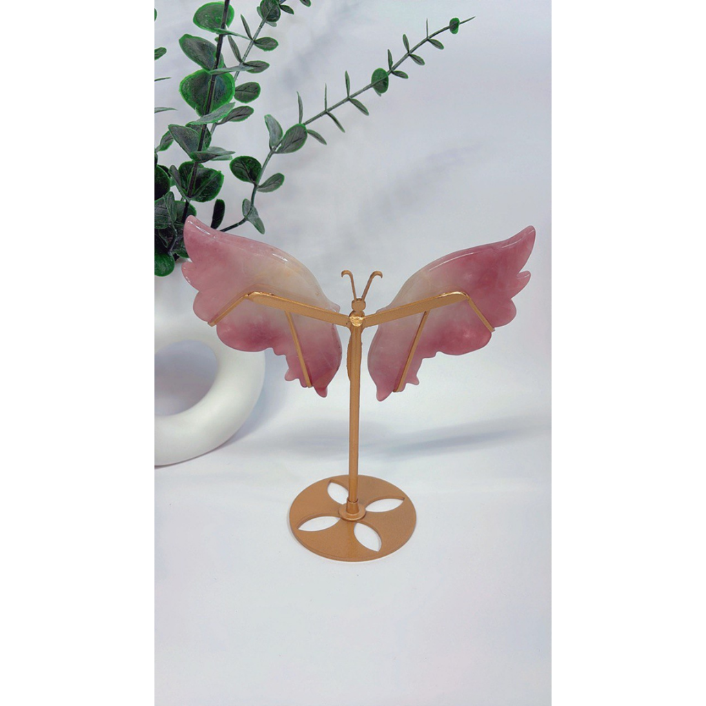 Purple Rosenquartz Schmetterling