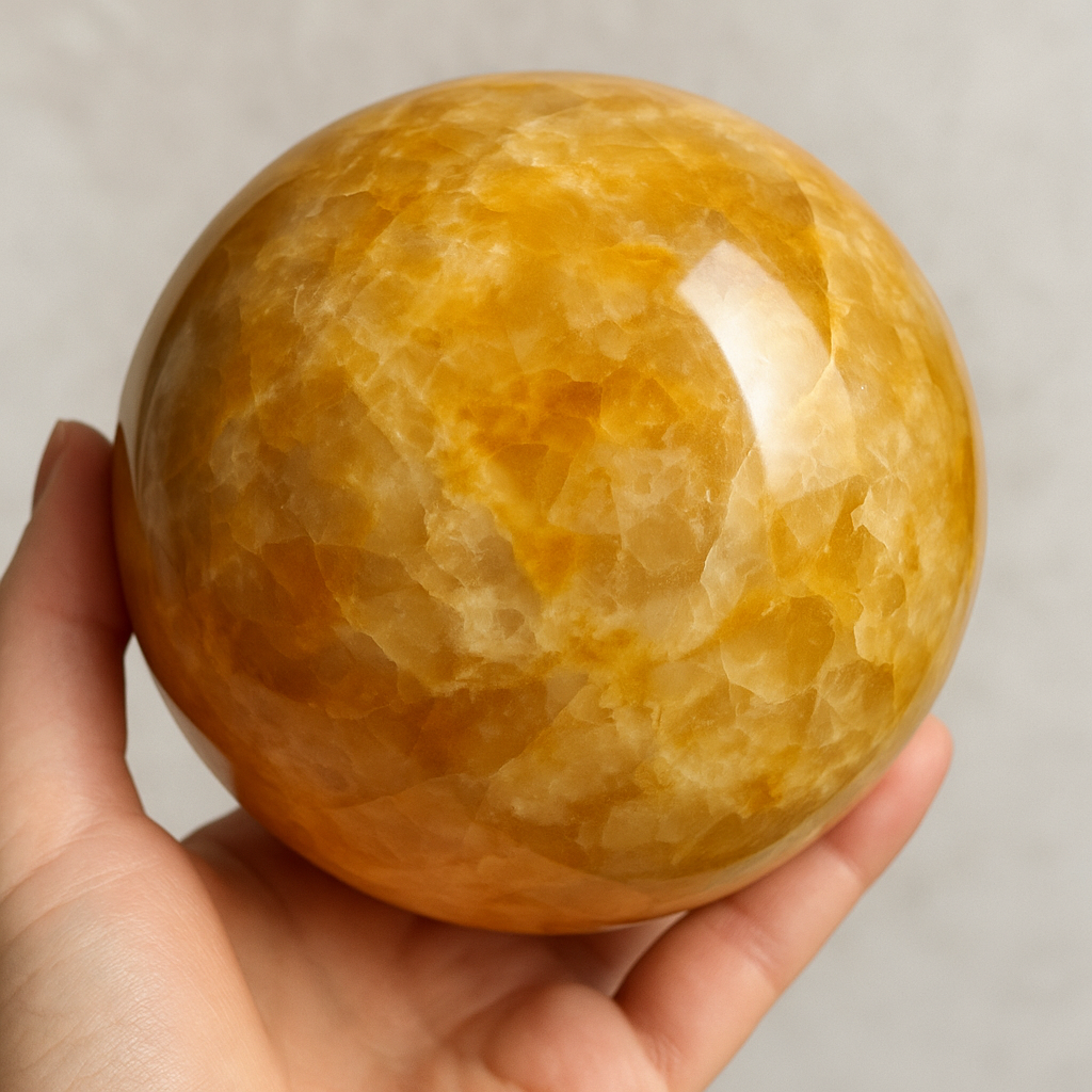 Golden Healer Kugel – Lichtträgerin für tiefe Heilung