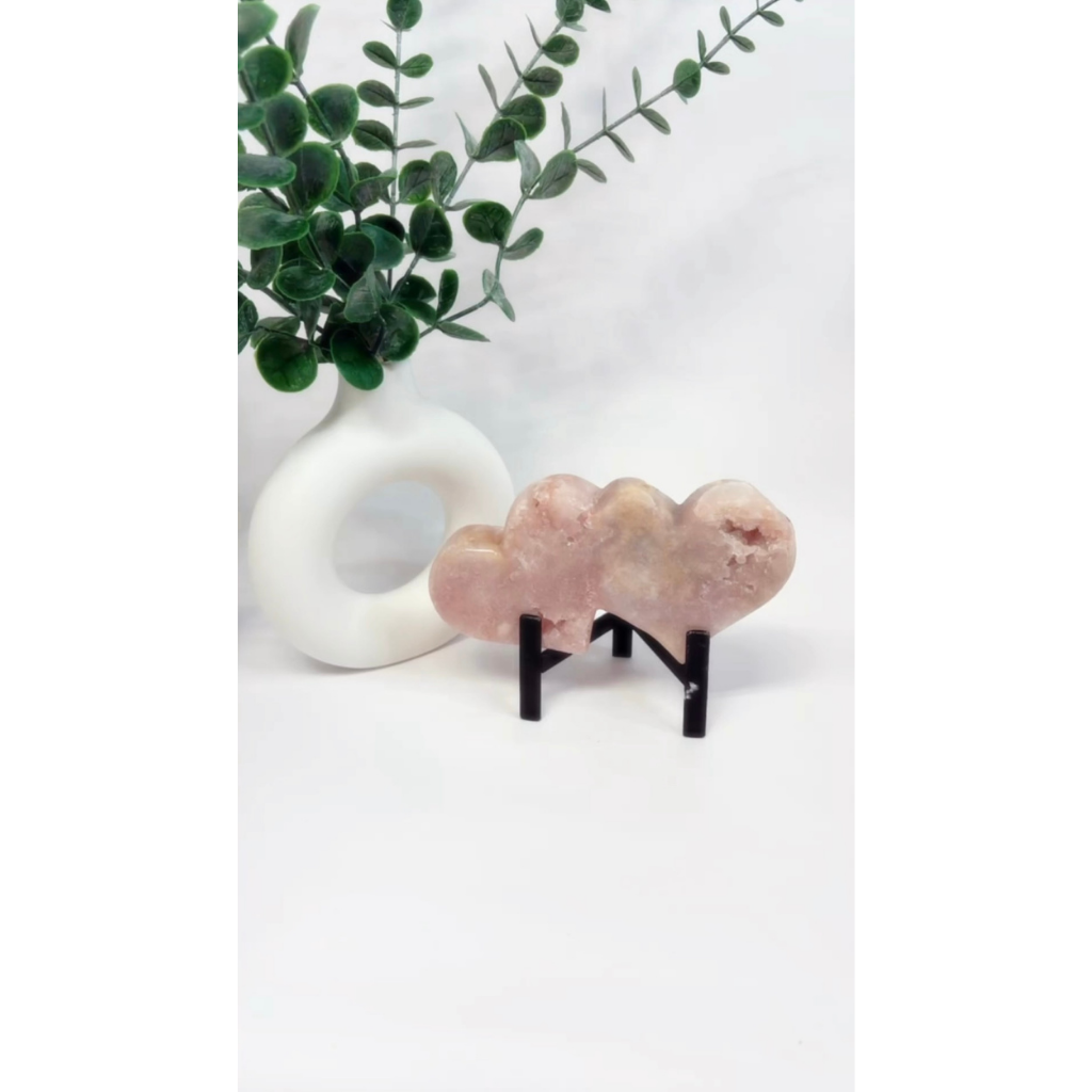 Pink Amethyst Doppelherzen