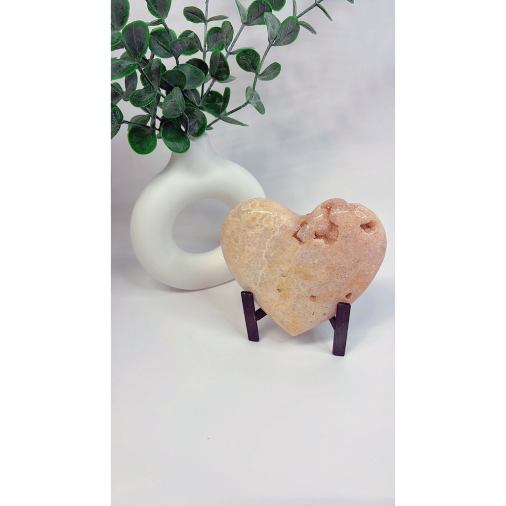 Pink Amethyst Herz