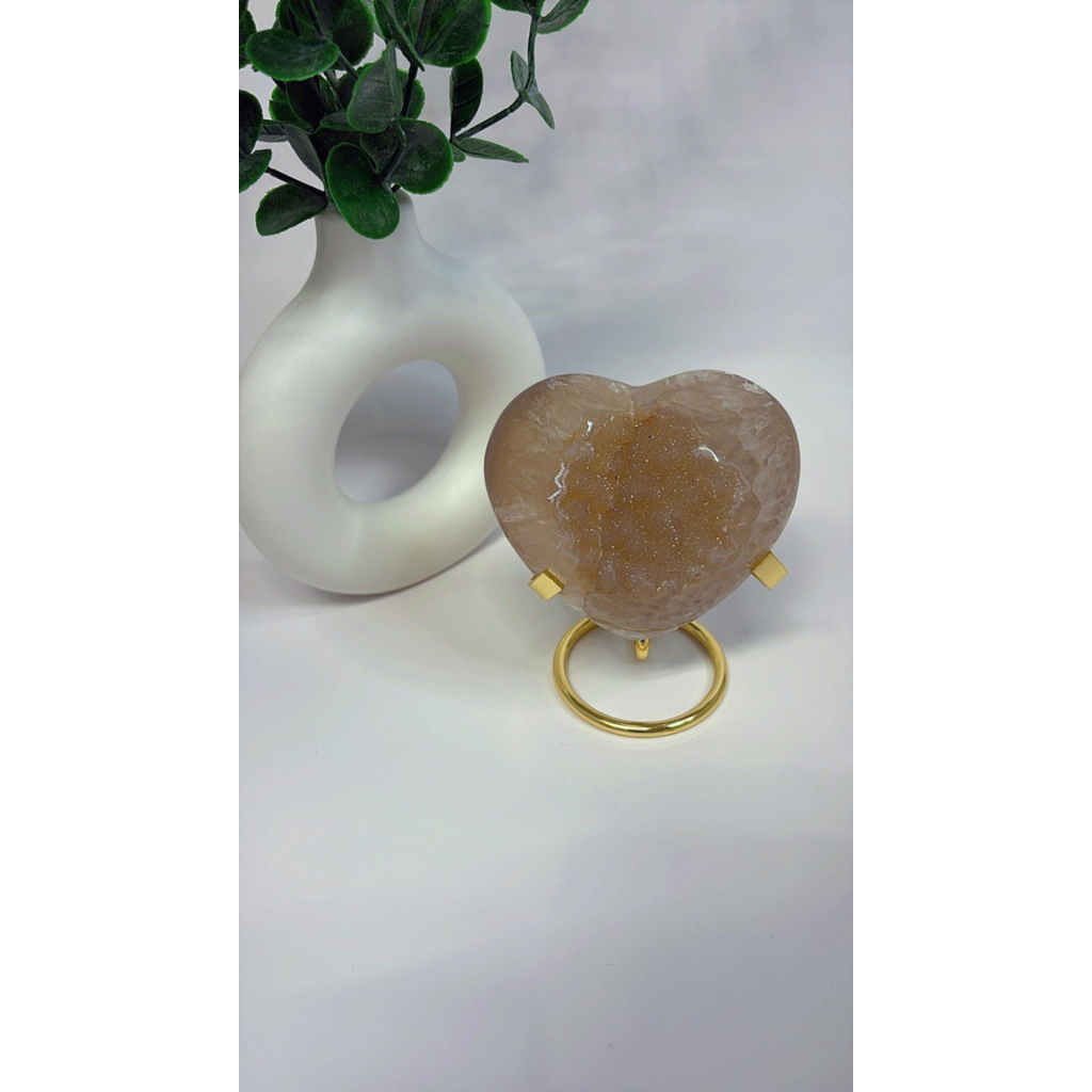 Druzy Achat Herz