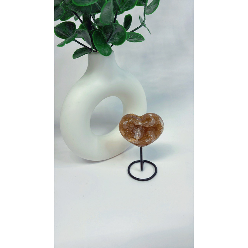 Druzy Achat Herz
