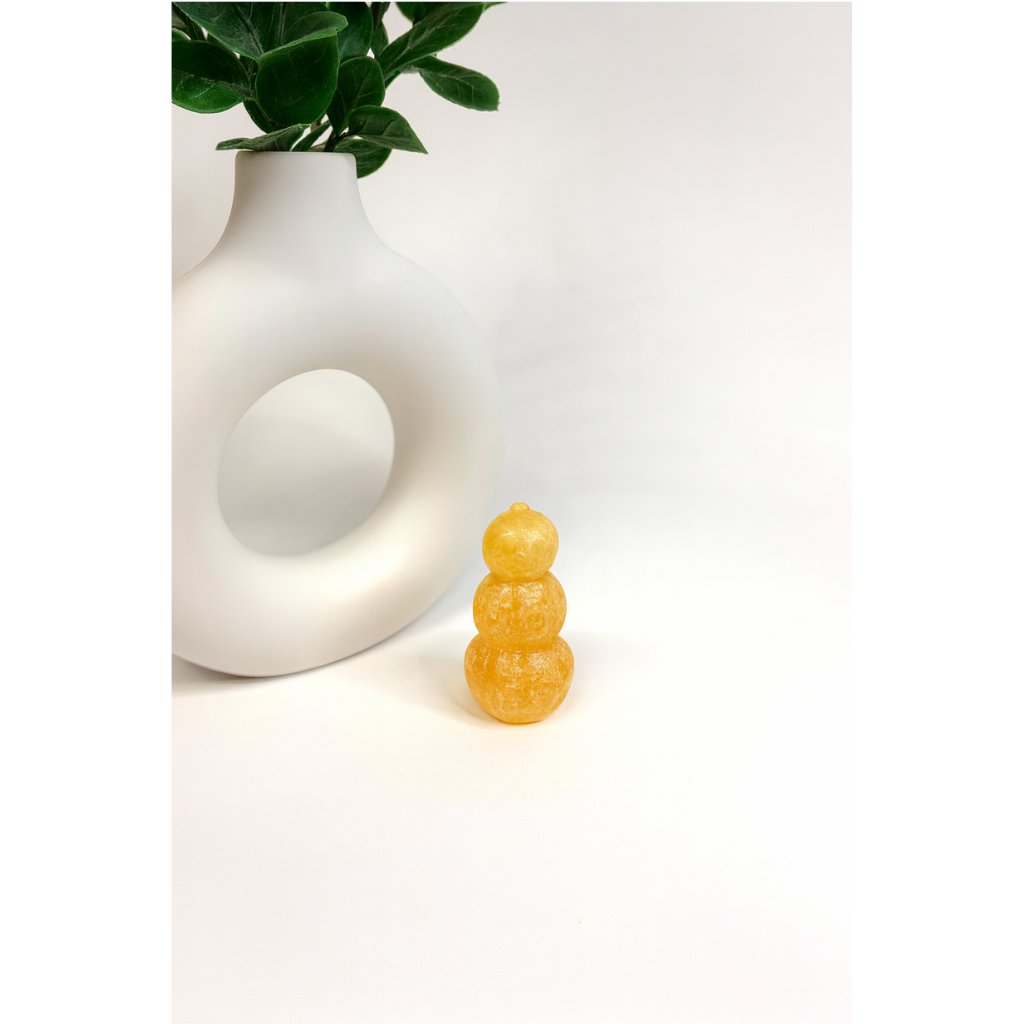 Orangencalcit Kürbisse