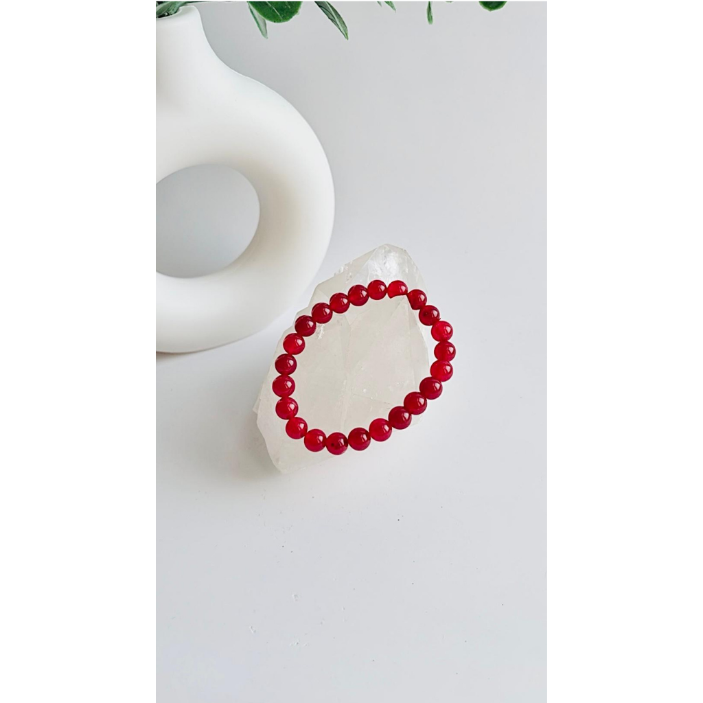 Rubin Armband facettiert